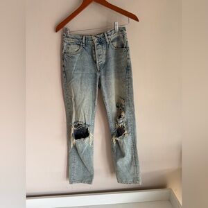 Womens we the free distressed jeans size 24